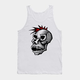 Skull Monkey Design Tank Top